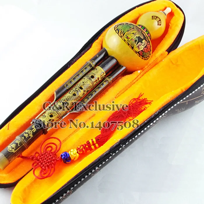 Китайский бамбуковый кукурбит флейта традиционная Тыква Flauta деревянный духовой