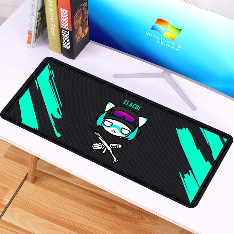 

70x30cm Cute Rainbow Six Siege Mouse Pad Rubber Large Gaming Mousepad Gamer Cartoon Locking Edge XL Desk Keyboard Mat