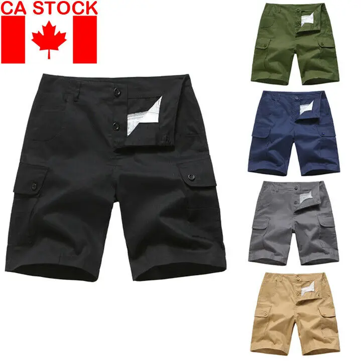 Мужские летние свободные рабочие шорты повседневные спортивные до колена с