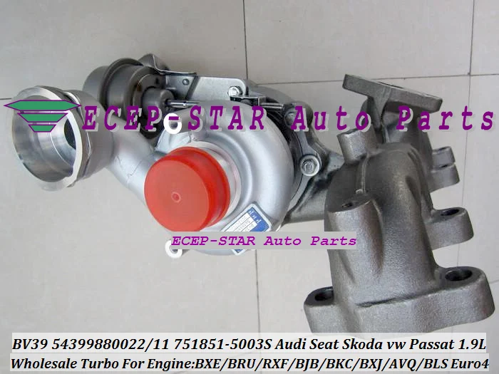 melhor Livre O Navio BV39 22 VTG 54399700022 54399700011 751851-0003 751851 Turbo Para Audi A3 Altea Para VW Caddy De Golfe Passat BJB AVQ 1.9L