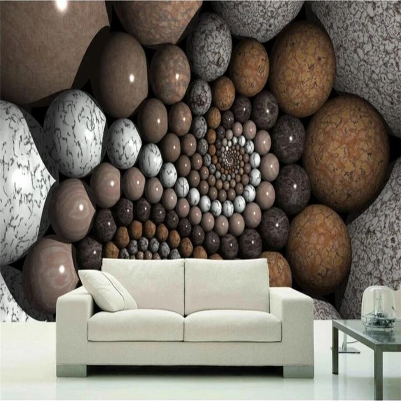 

3d обои beibehang на заказ, Мраморные Шарики, обои, фон для телевизора, дивана, гостиной, фон для украшения стен