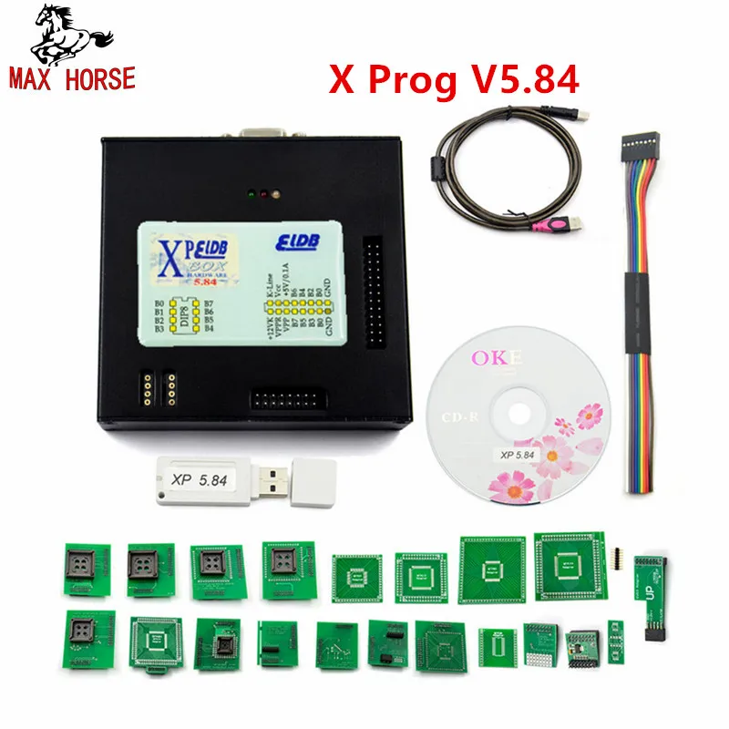 Горячая Распродажа последняя версия X PROG Box ECU Программатор версии 5 84 с USB