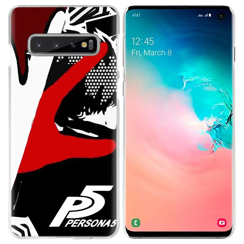 P5 Persona 5 чехол для samsung Galaxy S10 5G S10e S9 S8 M30 M20 M10 J4 J6 плюс J8 Note 8 9 чистой твёрдой ПВХ аниме чехол для телефона