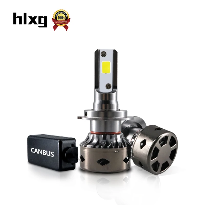 HLXG 2 шт. 80 Вт 12000LM H7 светодиодный CANBUS лампы для автомобильных фар комплект без