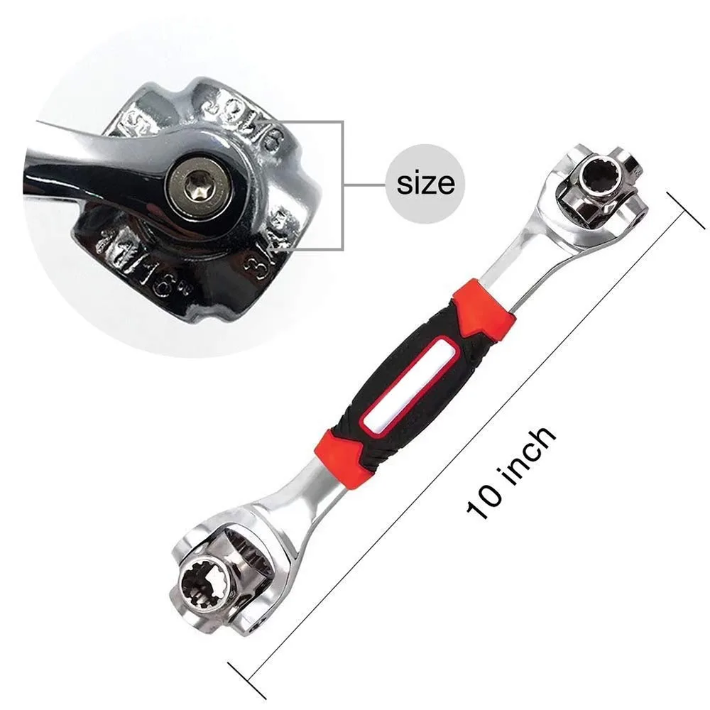 Автомобильный инструмент торцевой ключ 48 в 1 универсальный гаечный болты с
