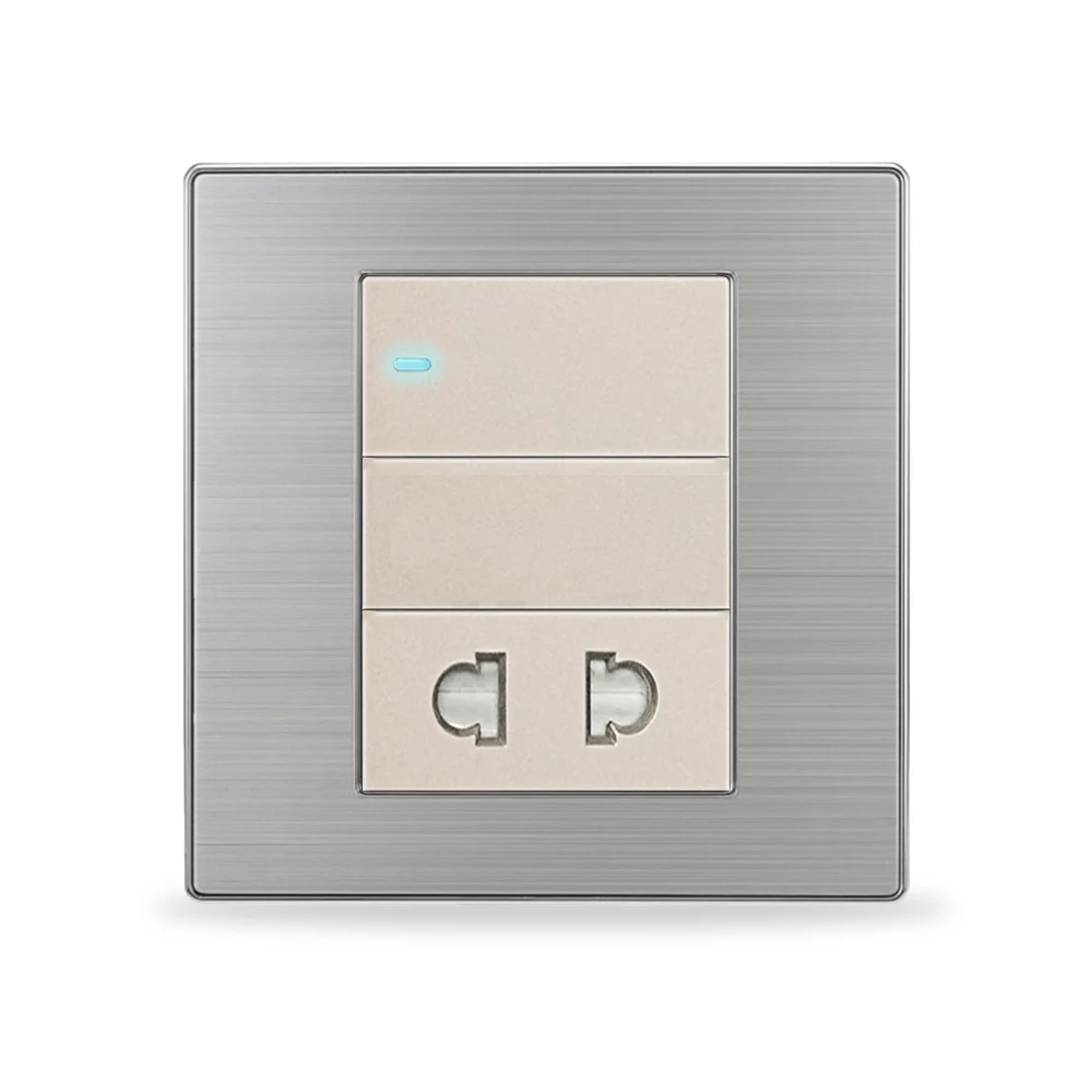 Coswall 1 банда 2 сторонний светильник переключатель с универсальным отверстием Enchufe