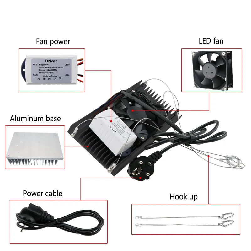 100 W 200 W 300 W 400 W 500 W СИД растет свет 300 Вт полный спектр для внутреннего парник, теплица для выращивания растений с/х Светодиодная лампа для выращивания овощей, цветущих растений режим