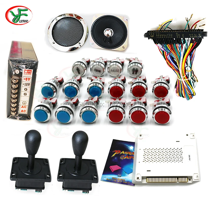 Аркадный джойстик для игры diy kit 1660 в 1 игровая доска со светодиодной подсветкой