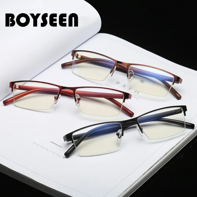 

Оправа для очков BOYSEEN Мужская металлическая, плоская, зеркальная, 413