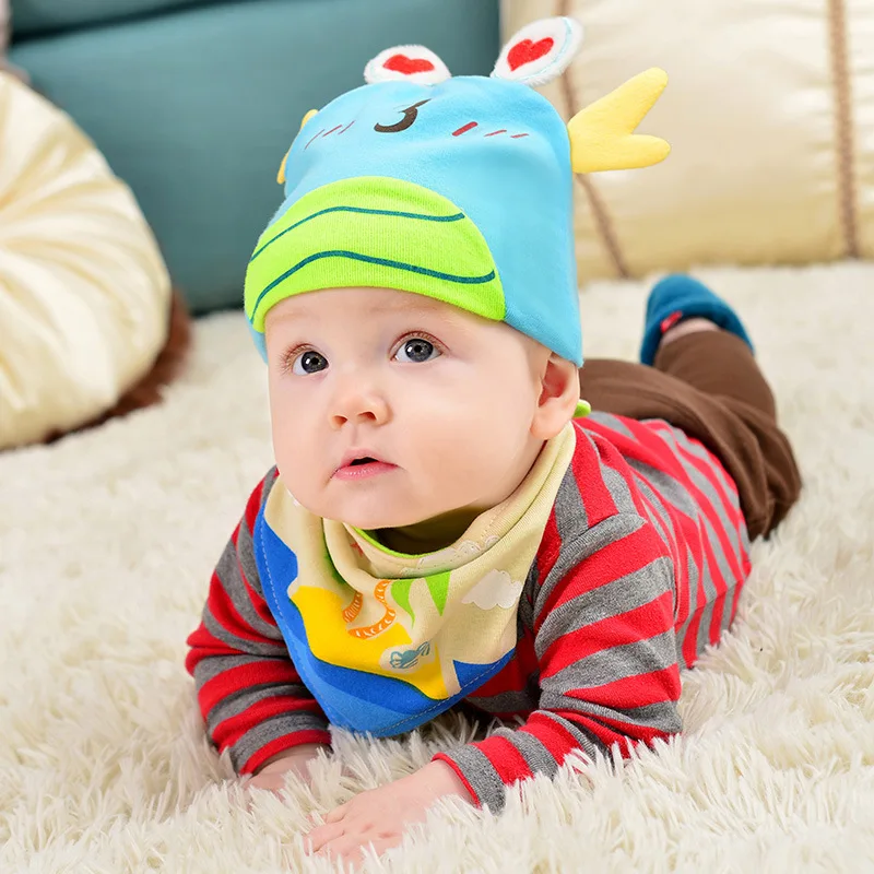 Краб детская шапка хлопок младенческой шапки в 2017 году Весна шляпа для девочек