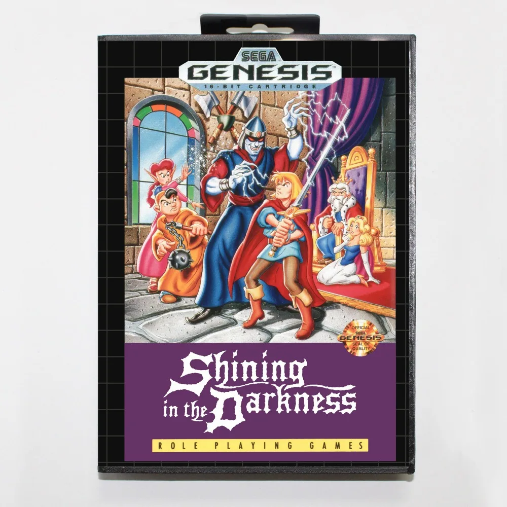 Картридж игровой 16-битный сияющий в темноте MD с розничной коробкой для Sega Mega Drive