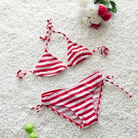 2pcs suits toddler kids swimming customes baby girls tankini bikini set swimwear summer beach striped swimsuit bathing suit