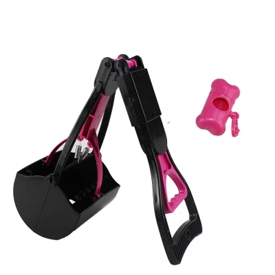 60 см с длинной ручкой Alu PP материал Pet Pooper Scooper подберите собачий зажим, чтобы очистить собачьи экскременты складной Pooper Scooper - Цвет: as picture 4
