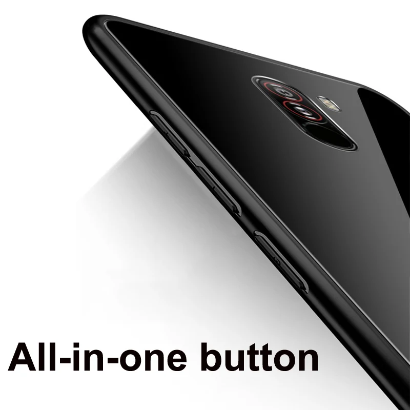 Для Xiaomi POCOPHONE F1 чехол сплошной цвет Закаленное стекло для телефона POCOPHONEF1 Чехлы POCO
