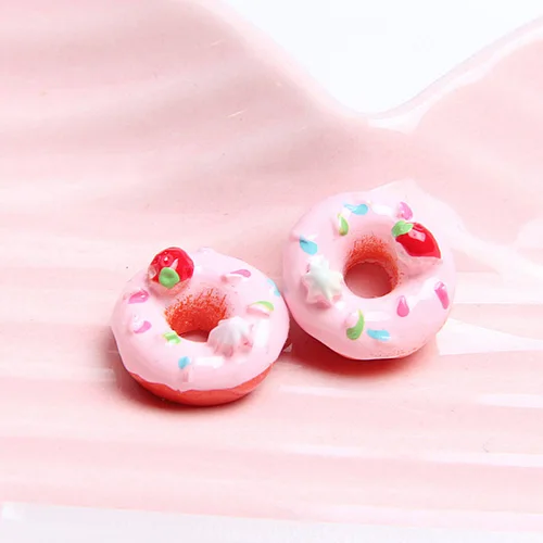 Pink C 15pcs Счастливый обезьяна 15 шт./упак. поставки слаймов дополнение игрушка полимерные пончики Подвески глины аксессуары Игрушка "сделай сам" наполнитель для пушистые очистить Slime - Цвет: Pink C 15pcs