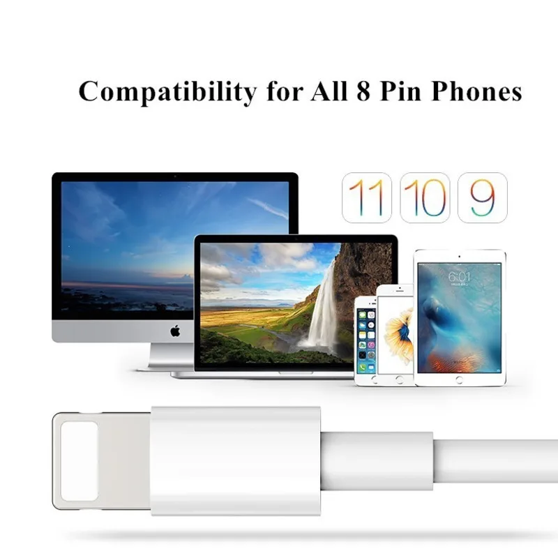 0 25 м 1 5 2 USB кабель для iPhone 6s 6 7 8 xs max зарядный Быстрая зарядка данных usb Шнур Apple Lightning