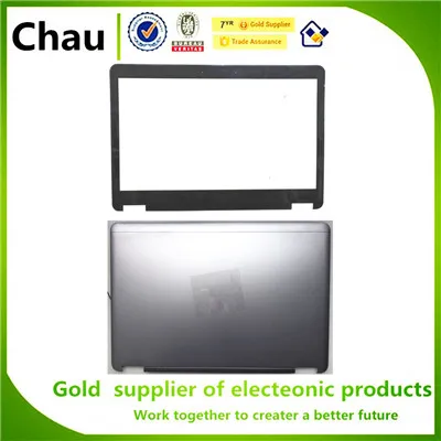 Новинка для Dell Latitude E7440 ЖК-задняя крышка чехол с 2 антенными кабелями D0M8R 0D0M8R AM0VN000303 серебристый/lcd Feont ободок крышка - Цвет: Серебристый