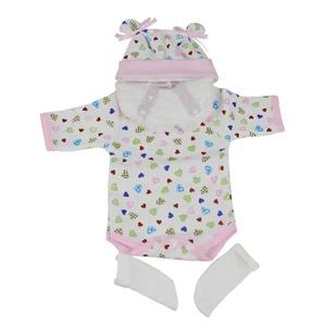 Комплекты одежды с изображением куклы из мультфильма для детей 17 дюймов, 4 предмета, шапочка, рубашка, комбинезон, аксессуары для детской одежды для девочек