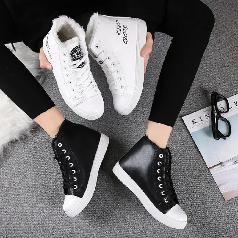 Женская Повседневная обувь коллекция 2018 года женские зимние ботинки из