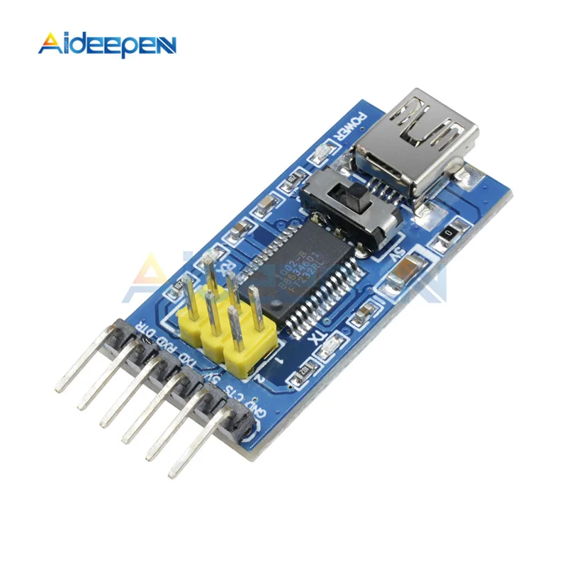 3 В 5 в FT232RL FT232 FTDI USB к TTL модуль адаптера плата переключателя для мини порта