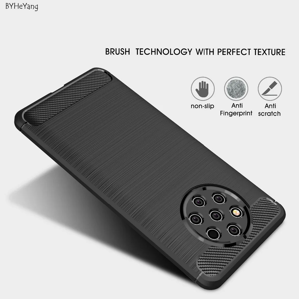 Для Nokia 9 PureView чехол для Pure View Обложка Мягкий силиконовый TPU из углеродного волокна