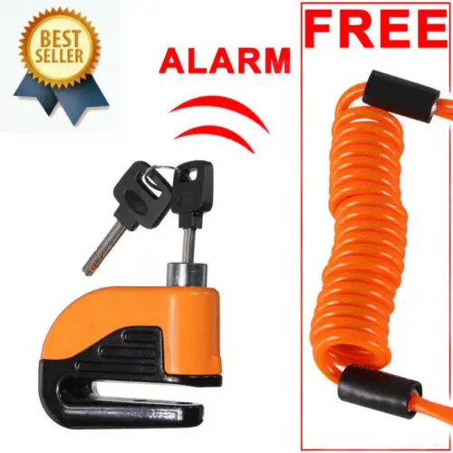

Motorcycle Alarm Disc Lock Motor Bike Brake Security Alarm Disk Rotor Lock New