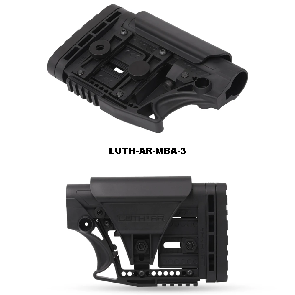 LUTH-AR-MBA-3 Регулируемый Расширенный запас для пневматических пистолетов CS Airsoft Tactical BD556 нейлон приклад приемник коробка передач-черный и песочный