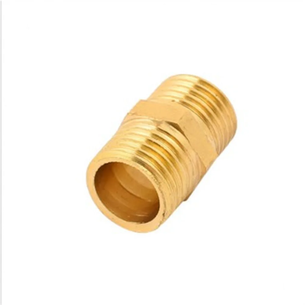 

1 Pc 1/4BSP to 1/4BSP Male Thread Brass Pipe Hex Nipple Fitting Quick Adapter