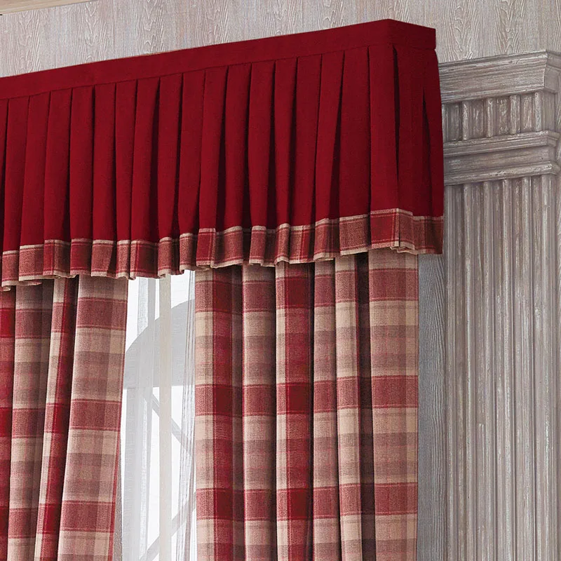 Роскошные шотландские шторы для гостиной плотные клетчатые спальни столовой на