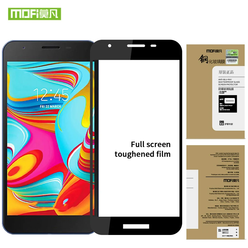

tempered glass MOFi Film For Samsung Galaxy A2 Core glass screen protector full cover Black cover A2 Core phone Protective film