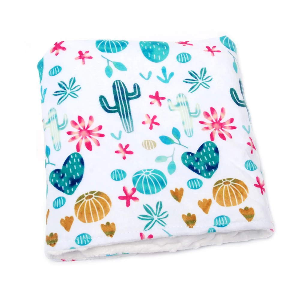 70cm*90cm Cactus Flannelette Baby Blanket Wholesale Blanks Bullskull Cover Soft Toddler Gift for DOM106654 |