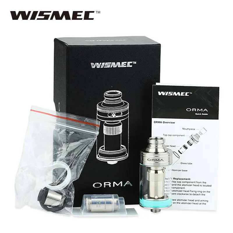 Оригинальный Wismec ORMA бак 3 5 мл Топ Воздушный поток с 0.25ohm DS NC катушка/DS двойная