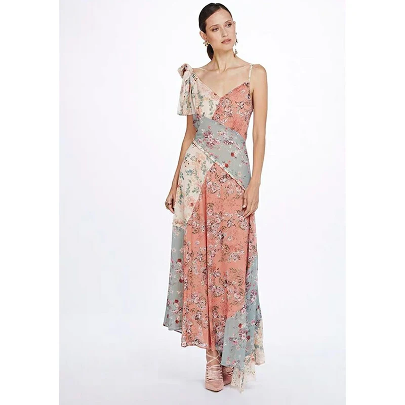 HIGH STREET/Новинка 2019 дизайнерское платье для подиума женское на тонких бретельках