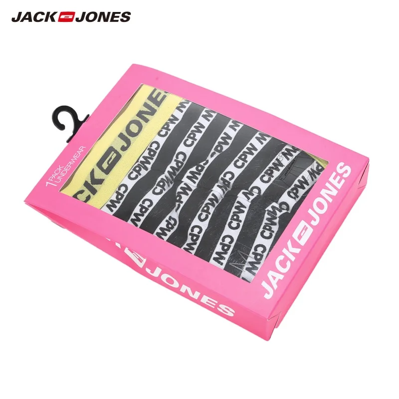 JackJones Мужской стрейч хлопок контрастные буквы печати нижнее белье боксеры шорты мужские трусы | 218392531