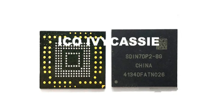Микросхема SDIN7DP2-8G eMMC 8 ГБ ИС флэш-памяти NAND BGA153 б/у Протестировано на 100% |