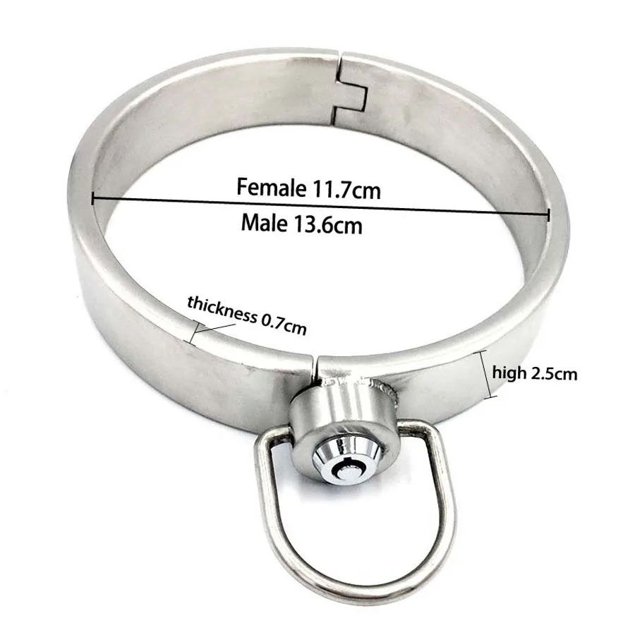 3pcs/Set Hand Ankle Cuffs Slave Collar Adult Games Stainless Steel Bondage Kit BDSM Tools Metal Handcuffs Sex Toys For Couples | Красота и