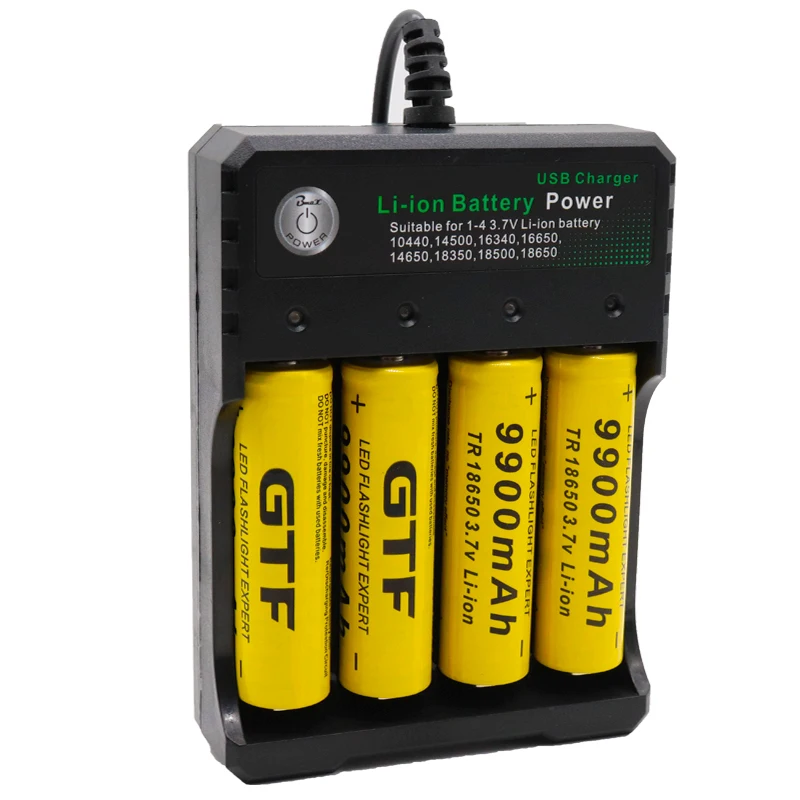 Новый 18650 батарея 3 7 V 9900 mAh аккумуляторная Li Ion для светодиодного фонаря оптом и в