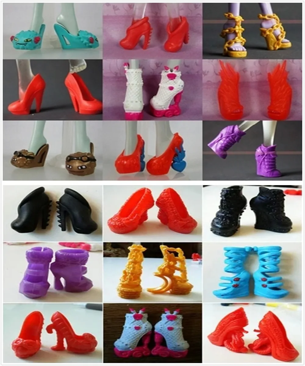 AILAIKI Toy 10 пар/лот красивая обувь для куклы монстры модные сандалии на высоком