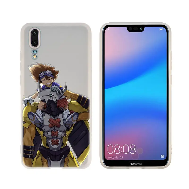 Чехол для телефона Digimon из мягкого ТПУ с японским аниме Huawei P50 P40 P30 P20 Pro Lite p30lite p50lite