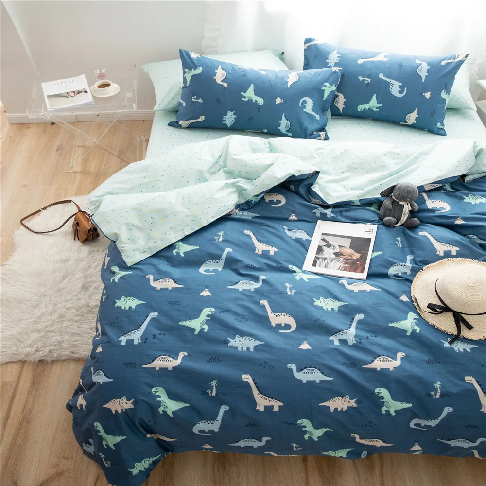YeeKin/100% хлопок Комплект постельного белья с объемным динозавром для мальчиков