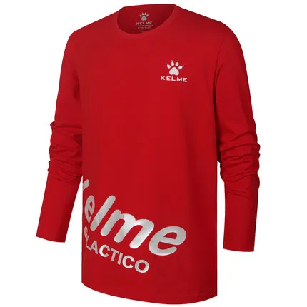 KELME/дизайнерский Детский свитер; хлопковая Футболка для мальчиков; детская одежда с длинными рукавами; 3973009 - Цвет: Red