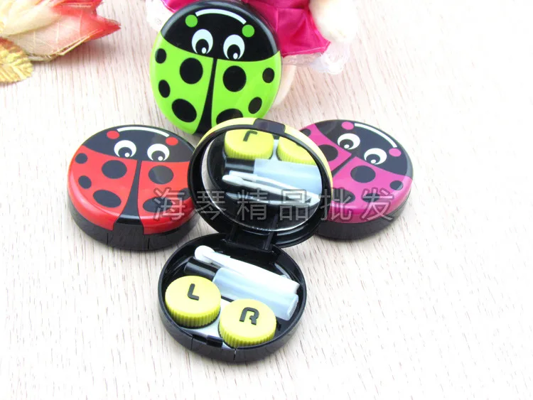 LIUSVENTINA милый чехол для контактных линз Божья коровка контейнер коробка очков |