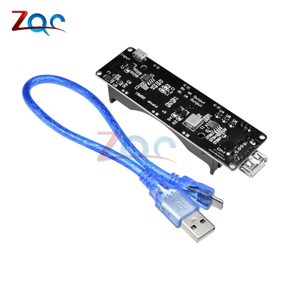 ESP32 ESP32S WeMos 18650 плата защиты от заряда батареи V3 Micro USB порт type-A USB 0.5A для Arduino Raspberry Pi Модуль зарядного устройства