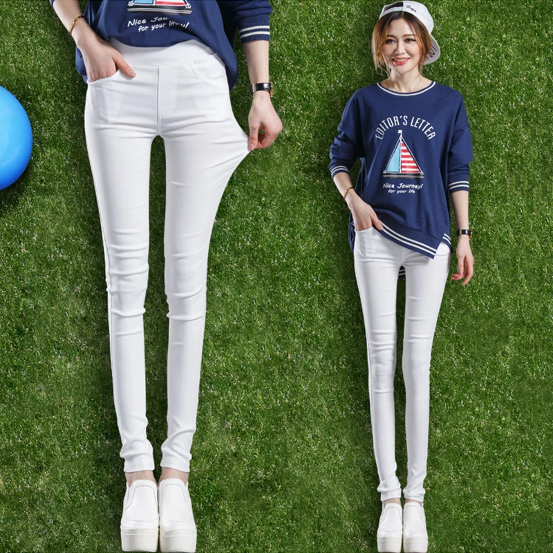 Эластичные леггинсы штаны длиной 3/4 летние до колена 2018 большие размеры 6XL