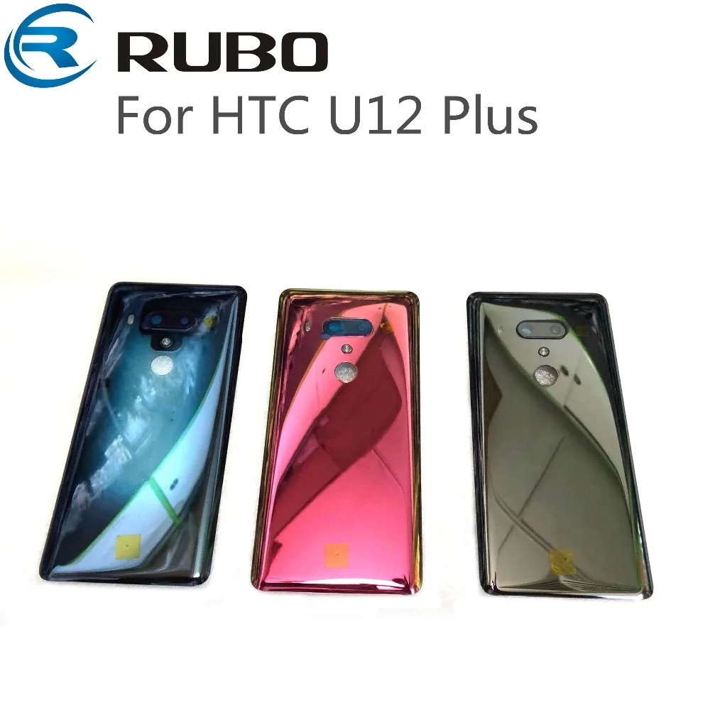 Крышка батарейного отсека для HTC U12 Plus Задняя стеклянная крышка задняя корпуса с