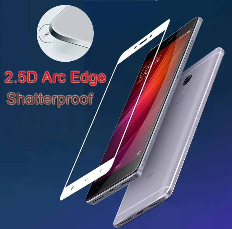 Для Xiaomi Redmi Note 4/Redmi 4 Pro/4X Pro Защитная пленка для экрана 2.5D уровень твердости 9H