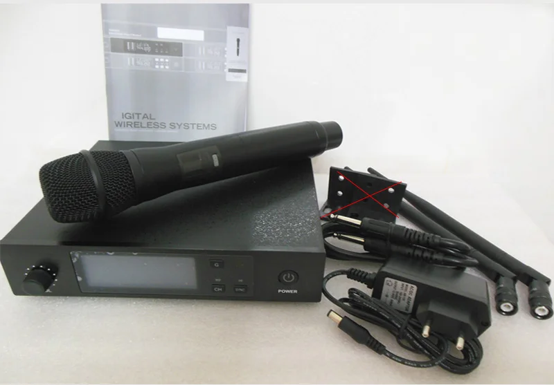 Беспроводная микрофонная система UHF PRO ручной беспроводной микрофон для вокала