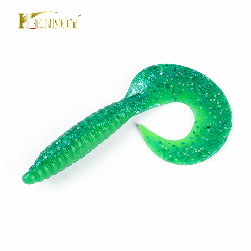 Hennoy 6 шт. мягкие приманки 7 см 3 2 г искусственная рыболовная приманка Shad Peche снасти