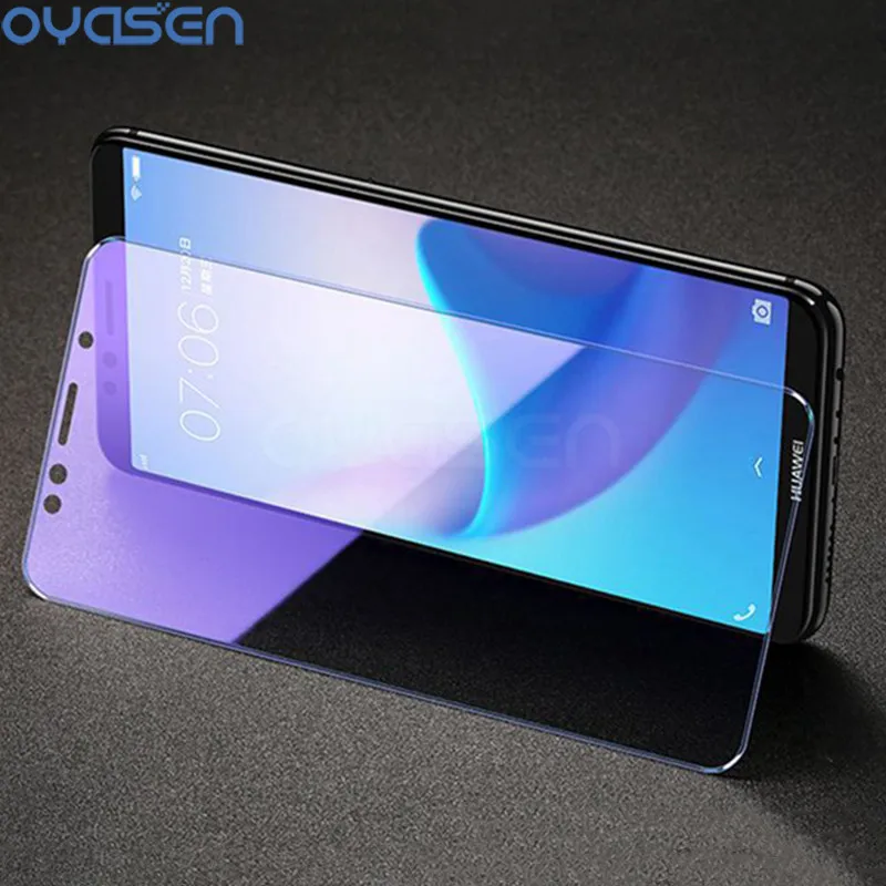 Закаленное стекло с защитой от синего света для Huawei Honor View 20 10 V10 9 8X Max Lite 7A 7C Pro 7X 7S 9H