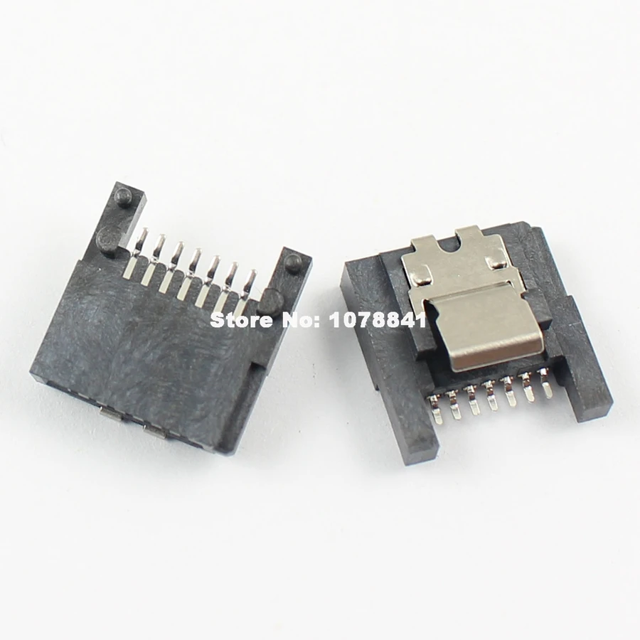 50 шт. Sata 7 Pin SMT SMD прямой разъем адаптера для жесткого диска HDD|connector female|connector